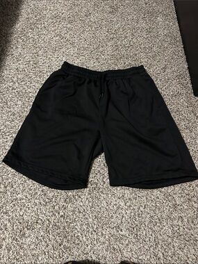 Men's Black Performance Athletic Shorts
